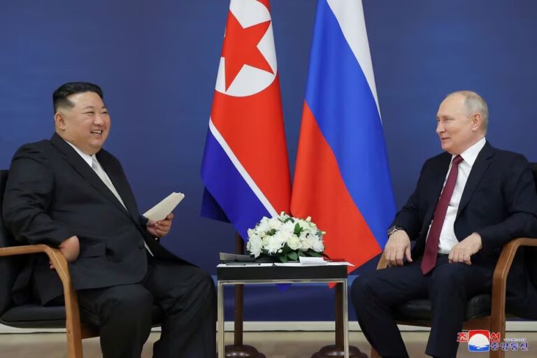 Putin gives Kim Jong Un of North Korea a Russian limousine as a gift