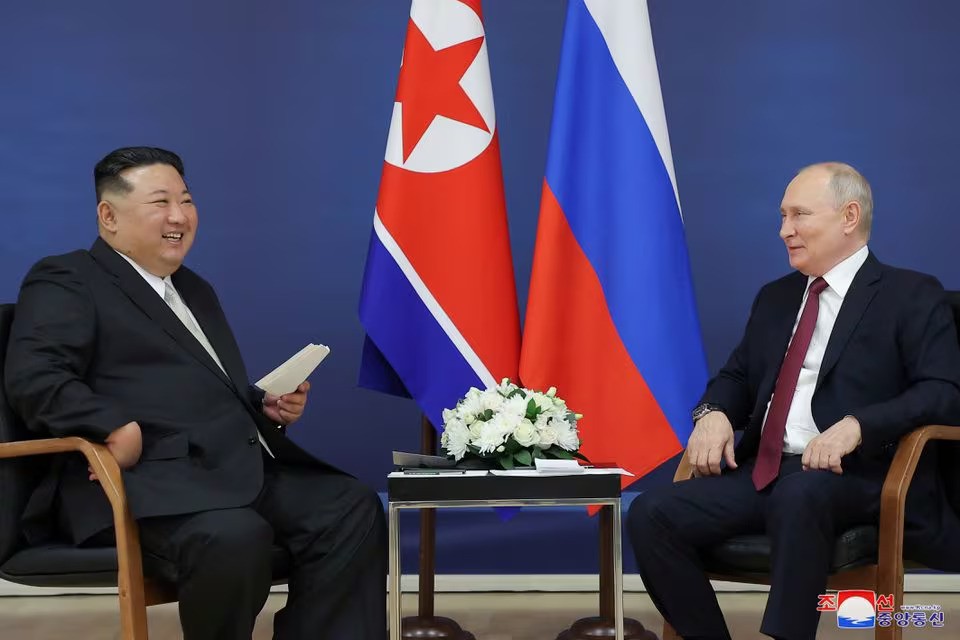 Putin gives Kim Jong Un of North Korea a Russian limousine as a gift