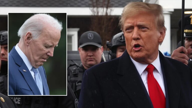 Biden not attendance for slain NYPD officer's wake, Trump shows up