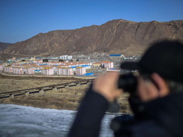 Bleak images show snapshots of daily life in the closed world of North Korea