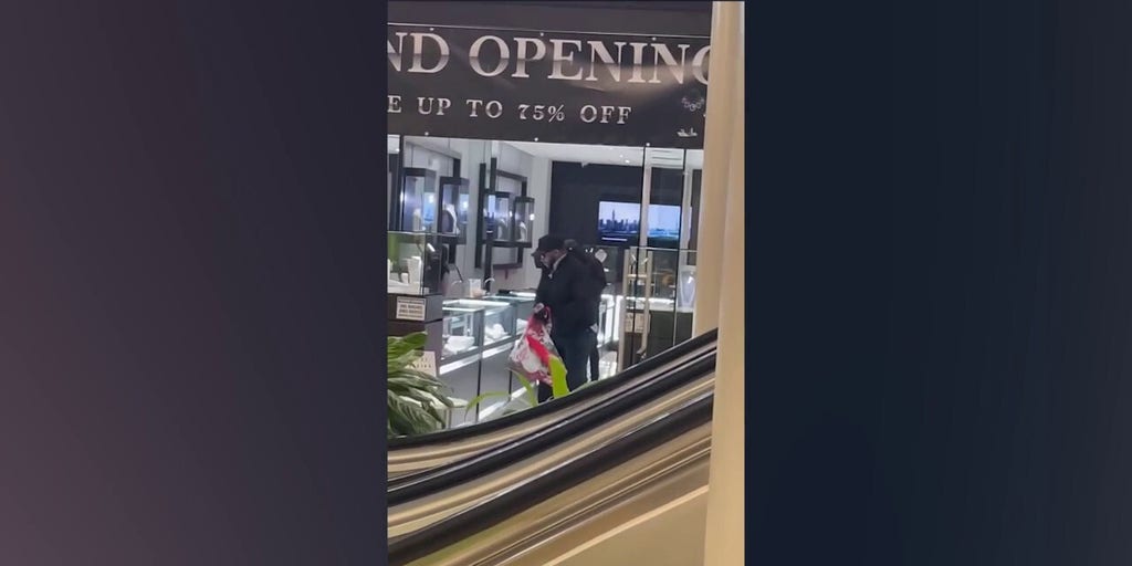 Illinois mall jewelry store targeted in brazen theft caught on camera
