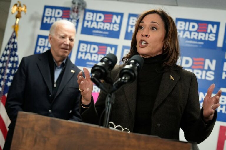 Kamala Harris pushes the envelope as Biden struggles with some Democrats