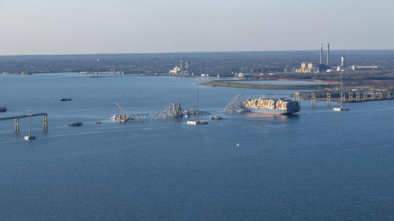 No timeline on debris removal or bridge reconstruction, Buttigieg says, but work is ‘underway’