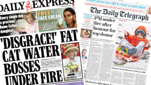Water bosses a 'disgrace' and Easter honours 'row'
