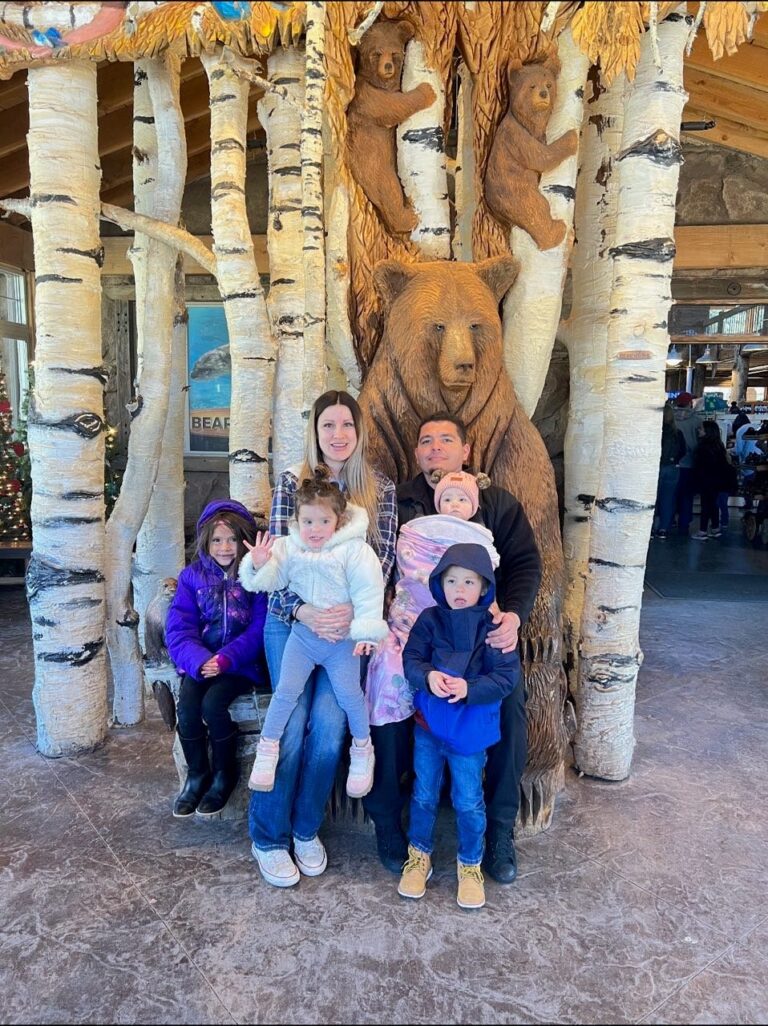 Preston Brogdon with his family.