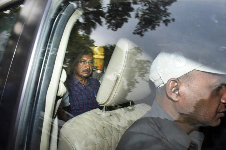 An Indian court sends a top opposition leader, Arvind Kejriwal, to jail until April 15