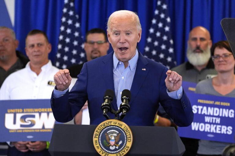 Biden chides Trump for being ‘a little busy right now’