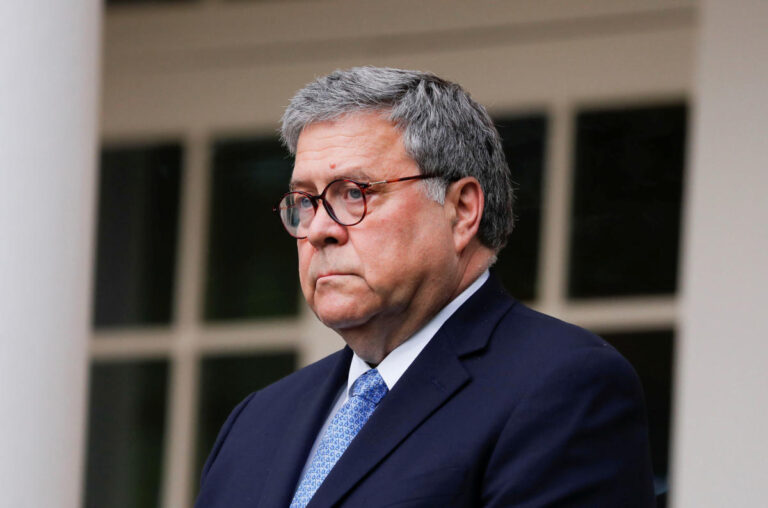 Discarding his own warnings, Bill Barr backs Trump-led GOP ticket