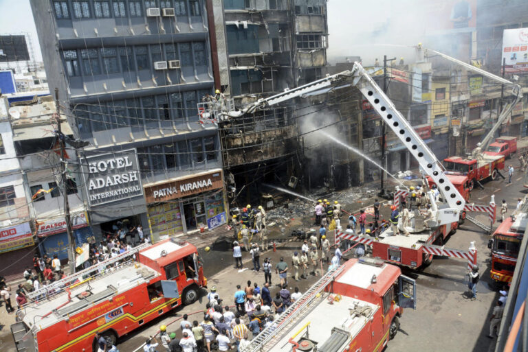 Fire burns a restaurant and hotel in eastern India, killing 6 and injuring 20