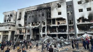 Gaza's al-Shifa hospital in ruins after two-week Israeli raid