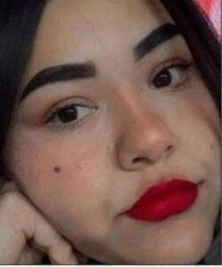 Sayra Esmeralda Rios Gomez, 27, of Juárez, seen here on a missing-persons flyer, was found dead in the desert near an electrical plant south of Juárez on Tuesday, April 2. She had gone missing on Good Friday, March 29.