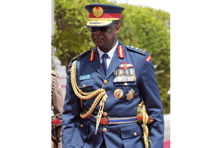 Kenya’s military chief dies in a helicopter crash