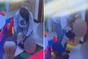 LA daycare worker caught on video being yanking and dangling 4-year-old upside down
