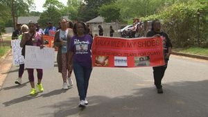 Local group holds march aimed at steering youth away from violence
