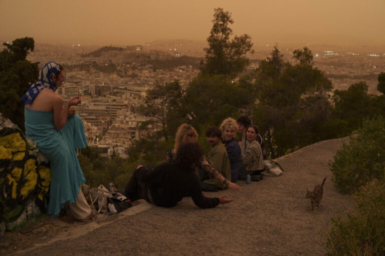 Martian skies over Athens? Greece's capital turns an orange hue with dust clouds from North Africa