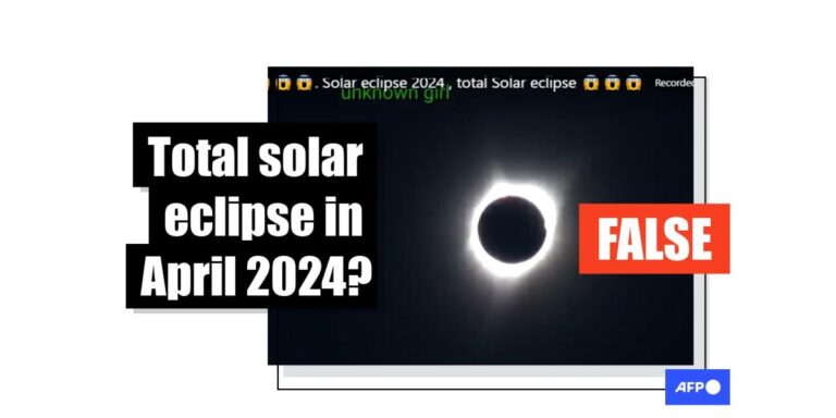 Old video falsely shared as North American solar eclipse in 2024