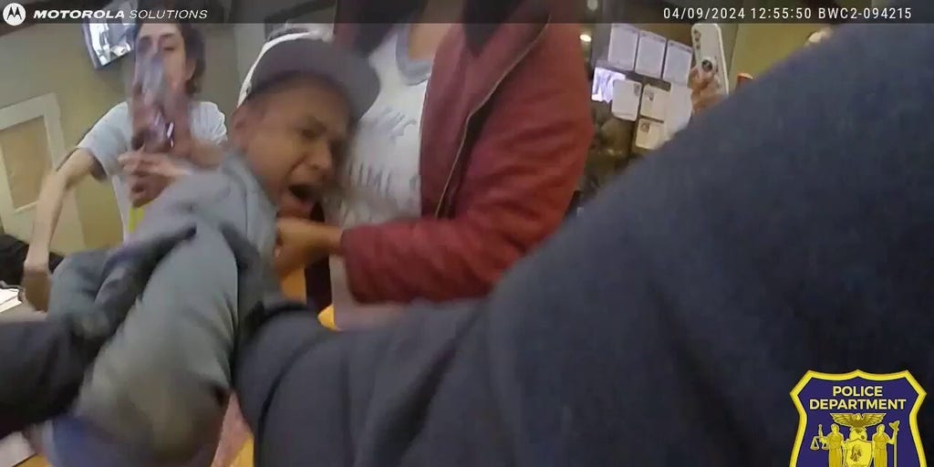 Police footage captures chaotic migrant arrest at hotel shelter in New York
