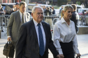 Prosecutors OK with delaying Menendez trial for wife's health issues