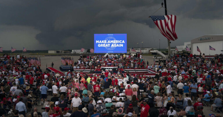 Trump cancels North Carolina rally due to severe weather