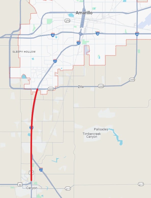The Texas Department of Transportation has awarded a $312 million contract to Webber, LLC to improve both directions of Interstate 27 between Amarillo and Canyon, with construction expected to begin this summer and be completed in 2028.