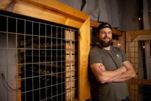 Tyson Hood is the ‘wine librarian’ at Left Coast Estate