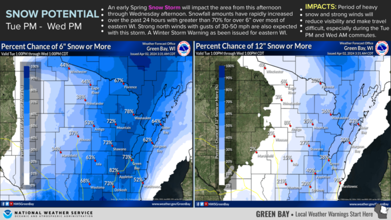 Winter storm warning issued for northeast Wisconsin, Fox Valley can expect 8-12 inches of snow