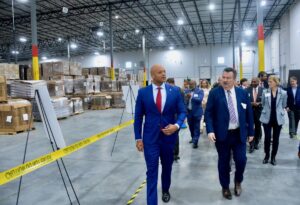 Conair, Gov. Moore celebrate opening of largest distribution center in Maryland