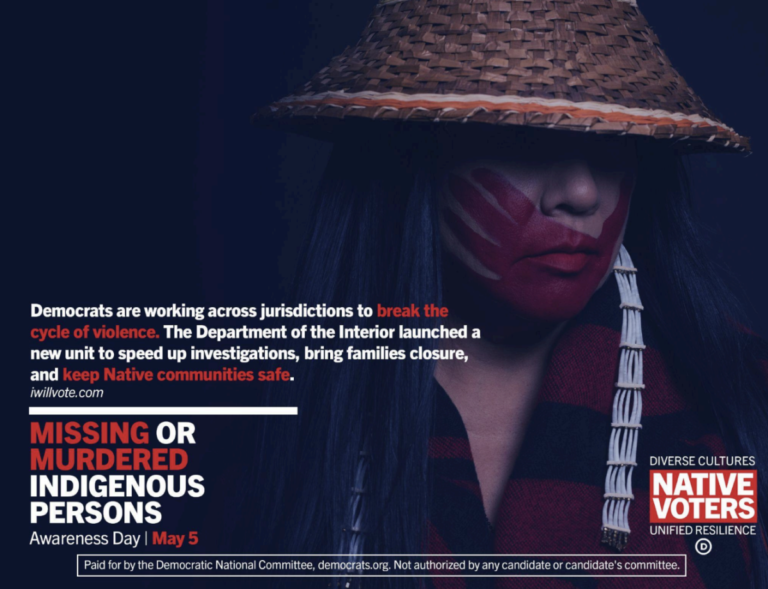 DNC Marks Missing or Murdered Indigenous Persons Awareness Day Across the Country with a Multi-State Ad Campaign