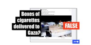Facebook posts target Gaza aid agencies with baseless 'cigarette deliveries' claim