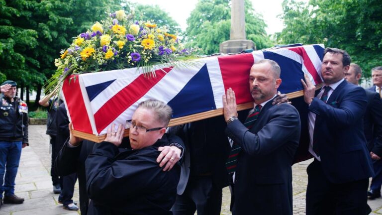 Funeral for security guard killed in Gaza