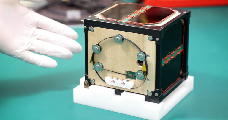 Japanese Scientists Show Off World's First Wooden Satellite