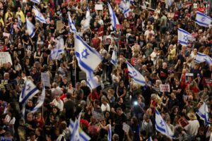 Protest against Israeli Prime Minister Benjamin Netanyahu