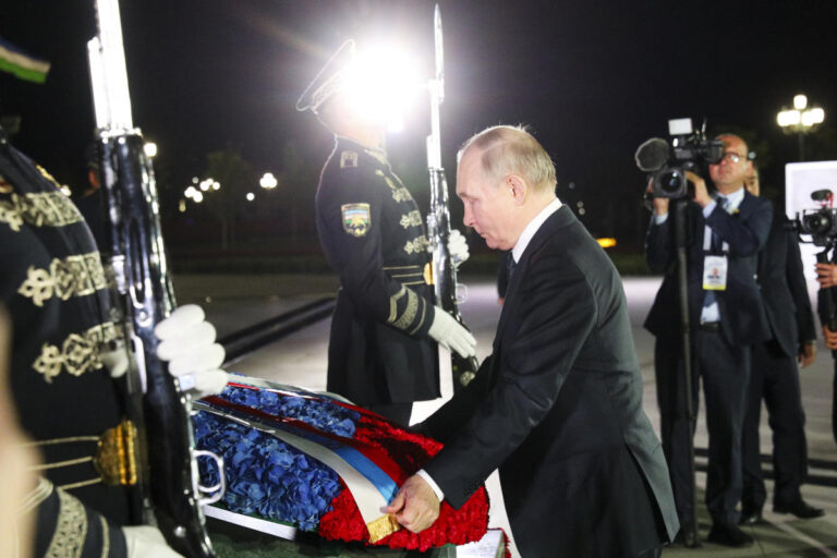 Putin arrives in Uzbekistan on the 3rd foreign trip of his new term