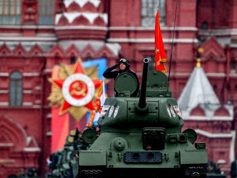 Russia again had only one tank in its big Victory Day military parade, and it was a World War II relic