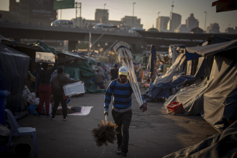 South Africa's opposition parties make a final call for historic change the day before election