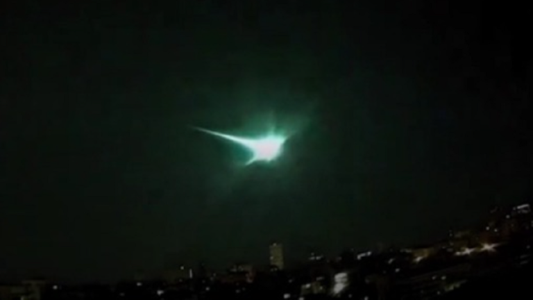 Stunning meteor lights up the sky over Europe