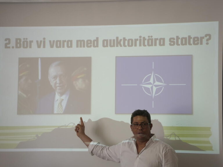 Sweden seeks to answer worried students' questions about NATO and war after its neutrality ends