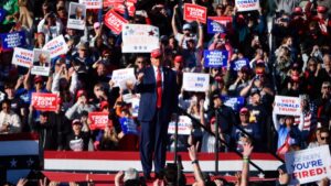 Trump attacks Biden, sweeping criminal charges at raucous New Jersey rally