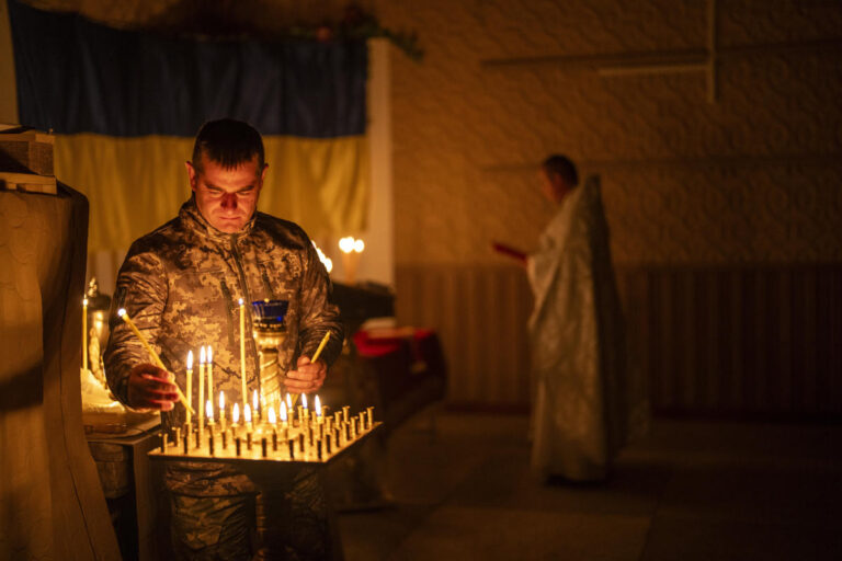 Ukraine marks its third Easter at war under fire from Russian drones