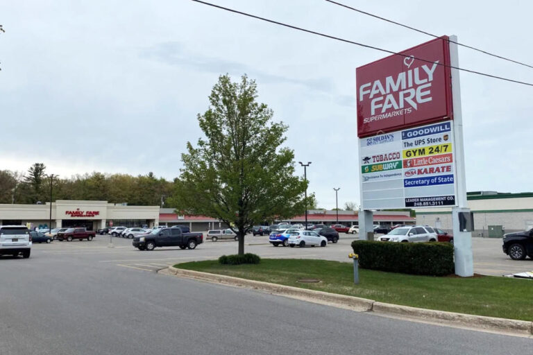 Woman found living in Michigan grocery store sign, complete with computer and Keurig, for months