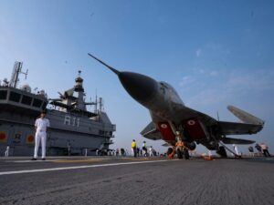 A bizarre comment stirred speculation India may try to match China's carrier fleet
