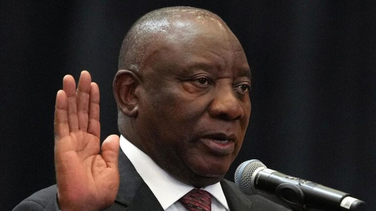 Cyril Ramaphosa re-elected South African president