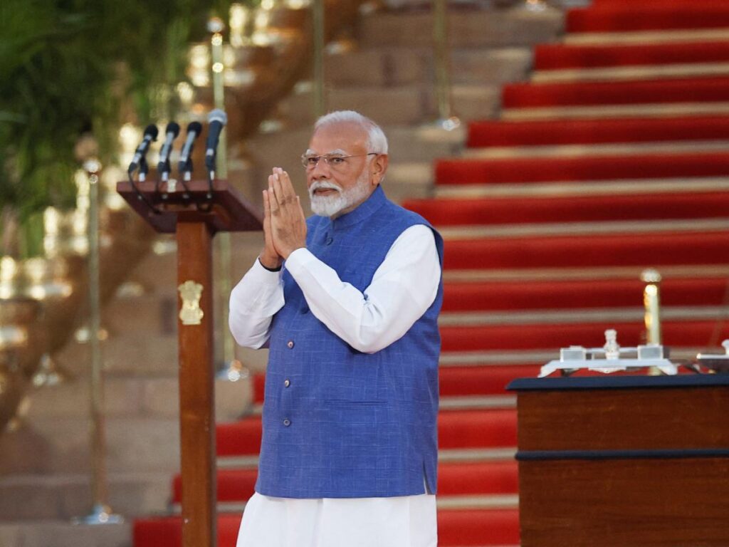 Narendra Modi sworn in for third term as India's prime minister in pictures