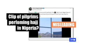 Post misleadingly uses training video as evidence of hajj ritual in Nigeria