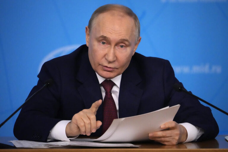 Putin pledges a cease-fire in Ukraine if Kyiv withdraws from occupied regions and drops NATO bid